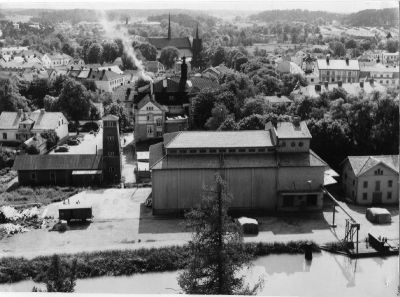 Stadsvy från berg
