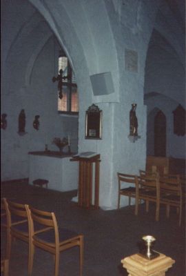 Interiör från kyrka
Nyckelord: Kyrka Altare