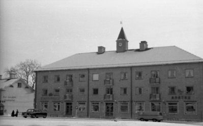 Byggnad vid Hagatorget
Nyckelord: Stadsvy