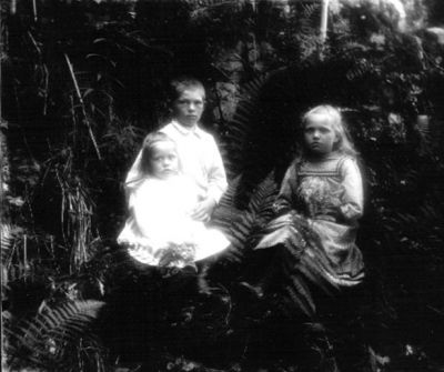 1 pojke och 2 flickor i skogen
Nyckelord: Dräkt