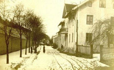 Vintrig gatuvy
