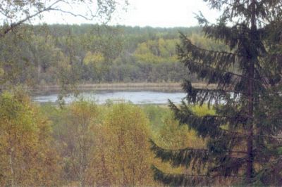 Sjöutsikt från berg
