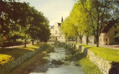 Bebyggelse längs vattendrag
