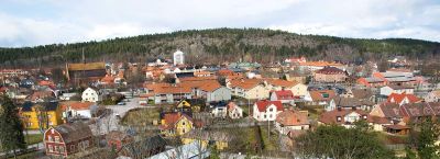 Stadsvy från höjd
