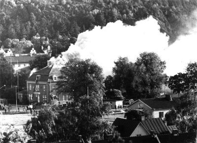 Brand i större byggnad
