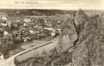 Stadsvy från berg
