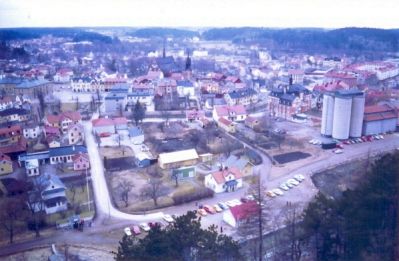 Stadsvy från berg

