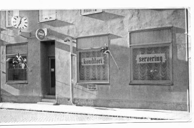 Konditori sett från gatan
